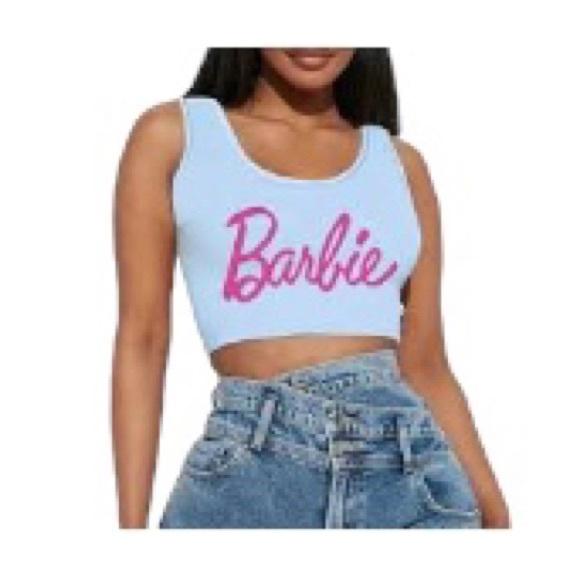 Barbie Summer Crop Top NEW No TAGS - Picture 5 of 7